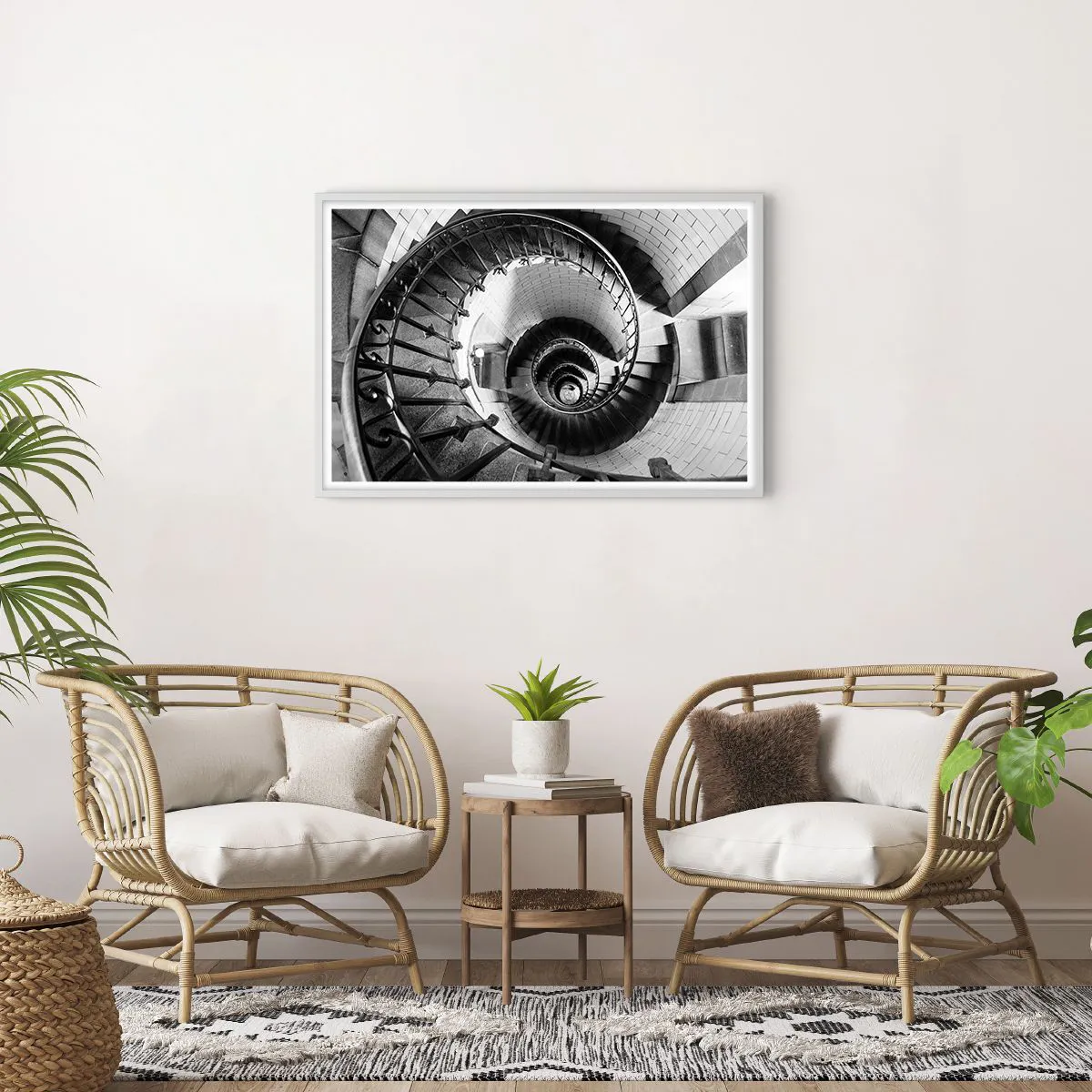 Poster in cornice bianca - Ancora più in alto - 91x61 cm