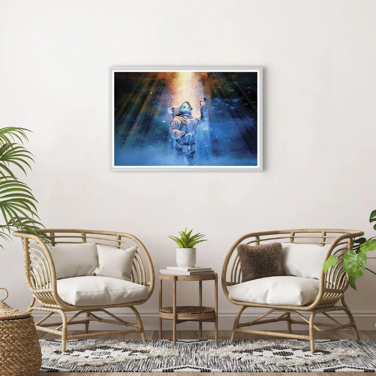 Poster in einem weißen Rahmen - Endlich am Ende - 91x61 cm