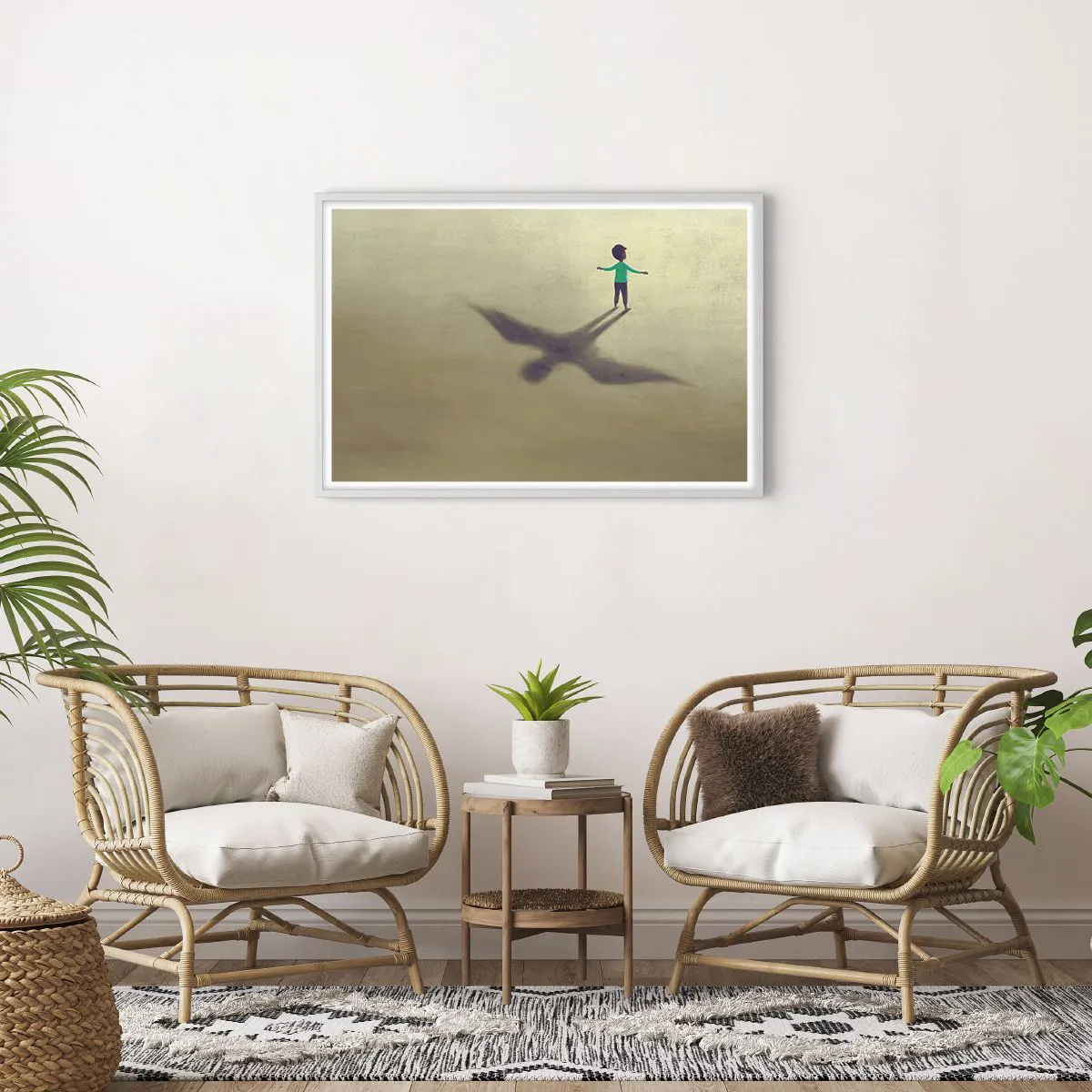 Plagát v bielom ráme - Hrdina budúcnosti - 91x61 cm