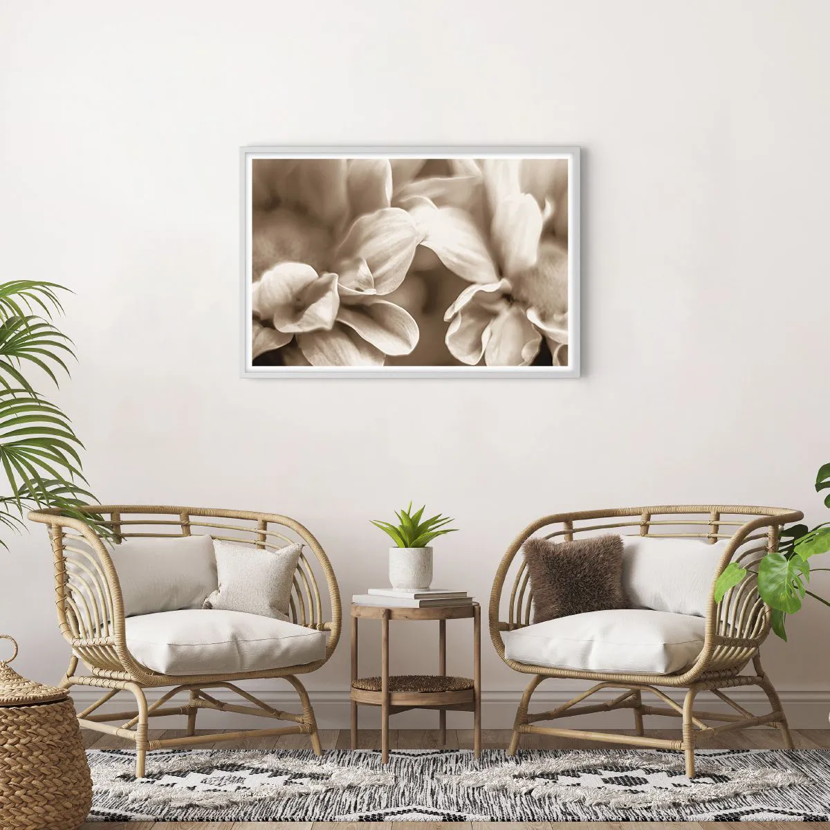 Poszter fekete keretben - Gyengéd, mint egy mosoly - 91x61 cm