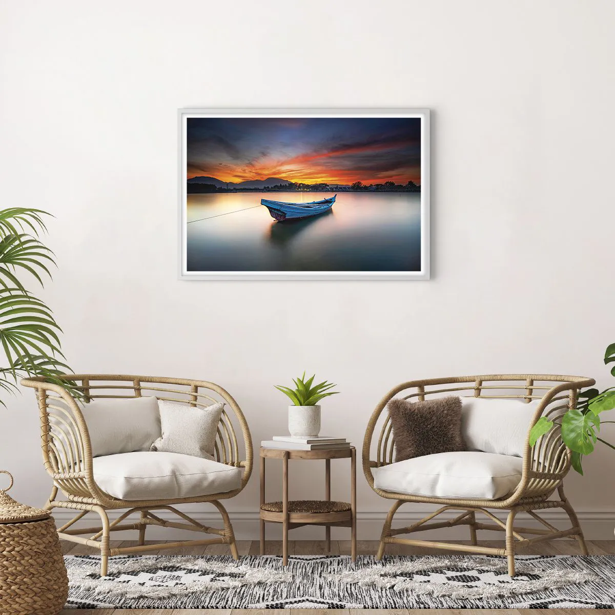 Poszter fekete keretben - Jó éjszaka jön - 91x61 cm