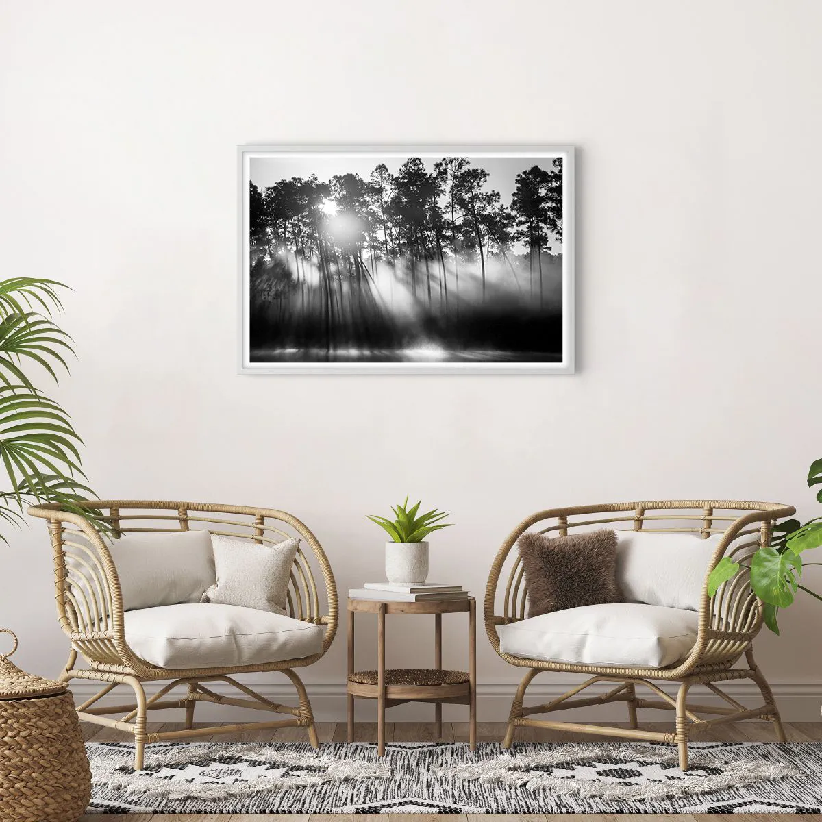 Plakat w białej ramie - Niepowstrzymane słońce - 91x61 cm