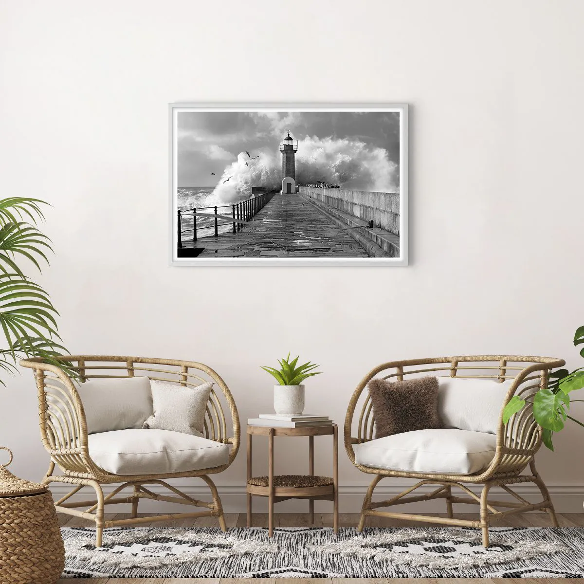 Plakát v bílém rámu - Nebojácná - 91x61 cm