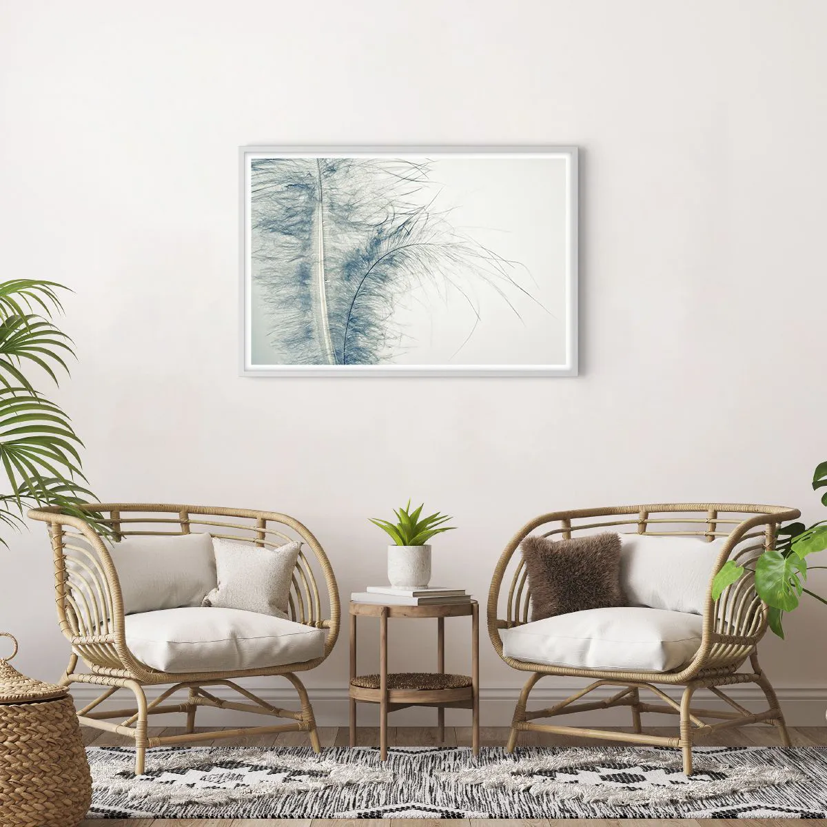 Poster in white frmae - Whisper of Nature - 91x61 cm