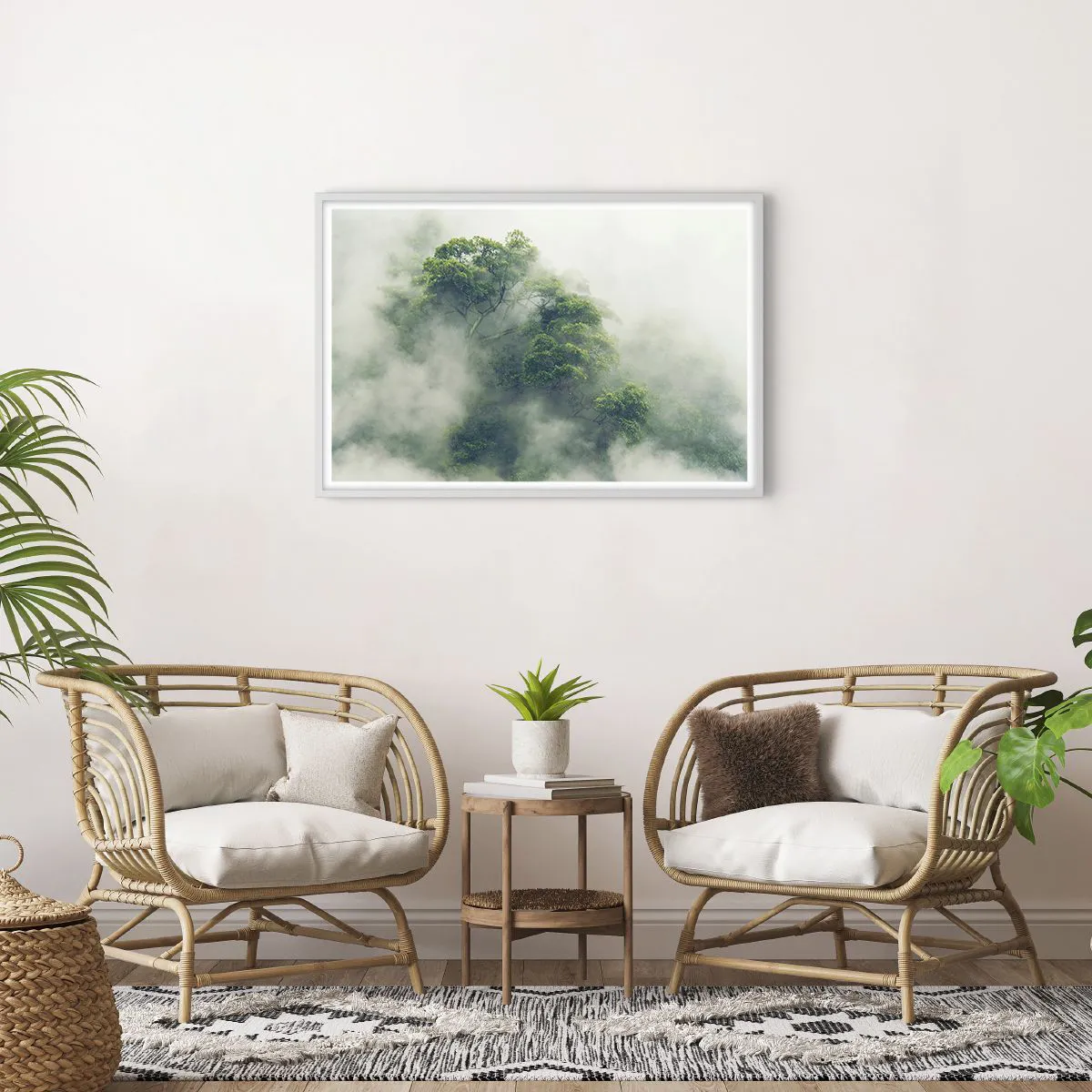 Poszter fekete keretben - Ködbe burkolózva - 91x61 cm