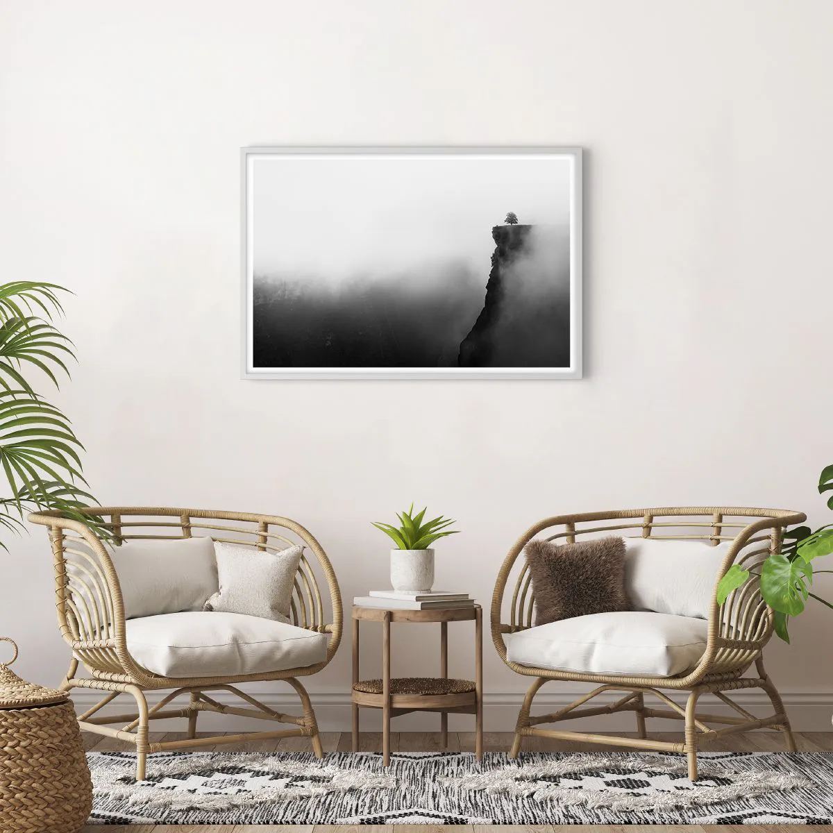 Poster în ramă albă - La capătul lumii - 91x61 cm