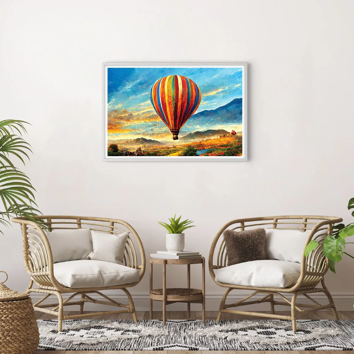 Plagát v bielom ráme - V tichu je toho vidieť viac - 91x61 cm