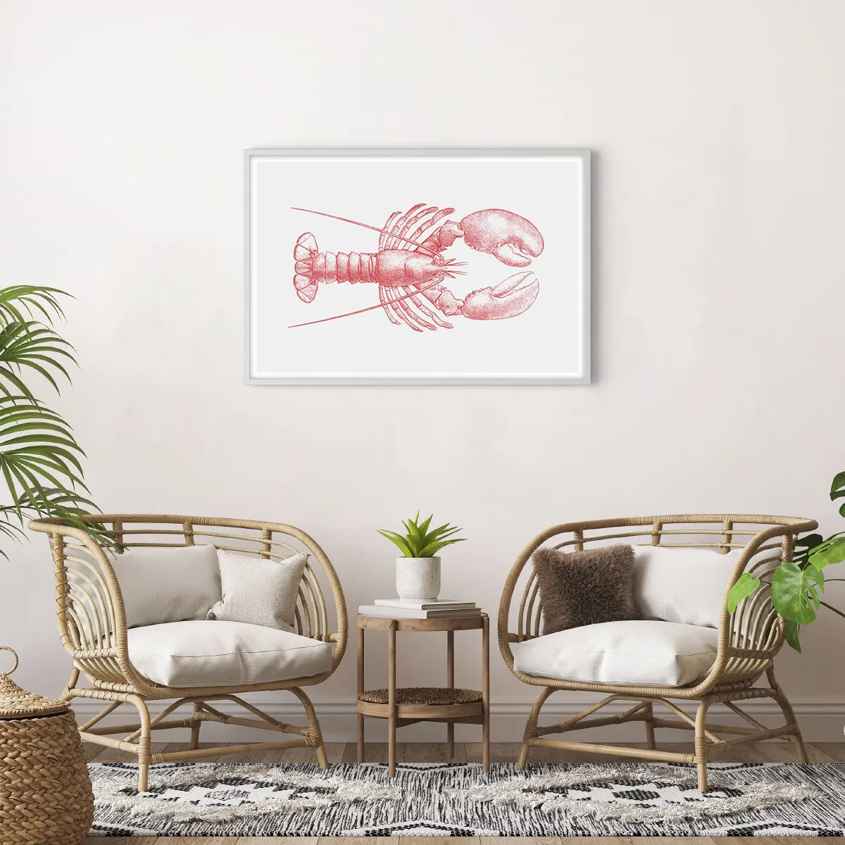 Poszter fekete keretben - Homéroszhoz méltó homár - 91x61 cm