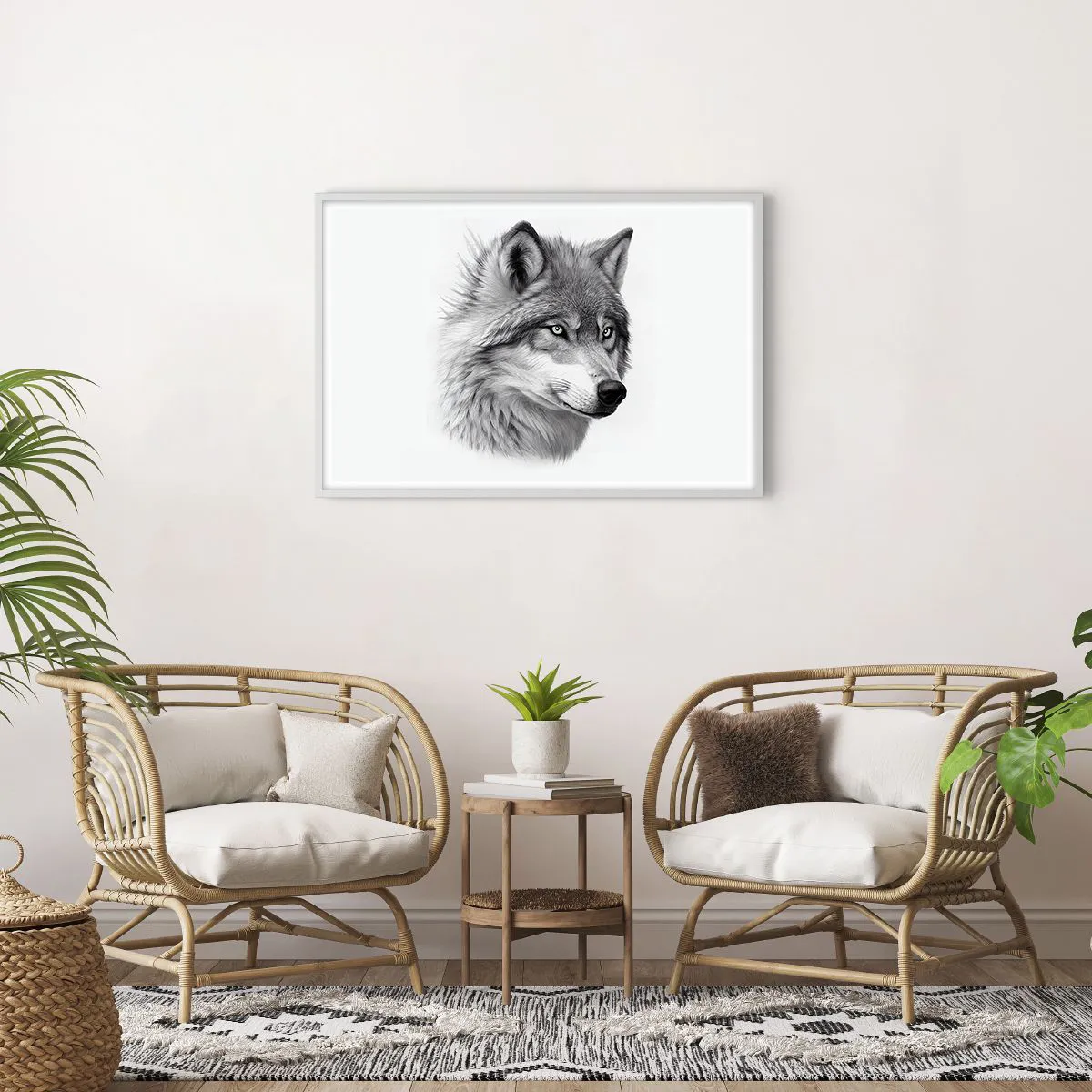 Affiche dans un cadre blanc - Poster - Alpha – sans aucun doute - 91x61 cm