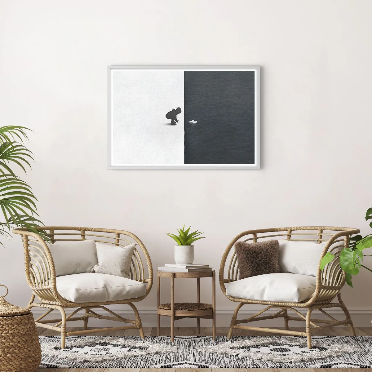 Poster in einem weißen Rahmen - Tolle Expedition - 91x61 cm