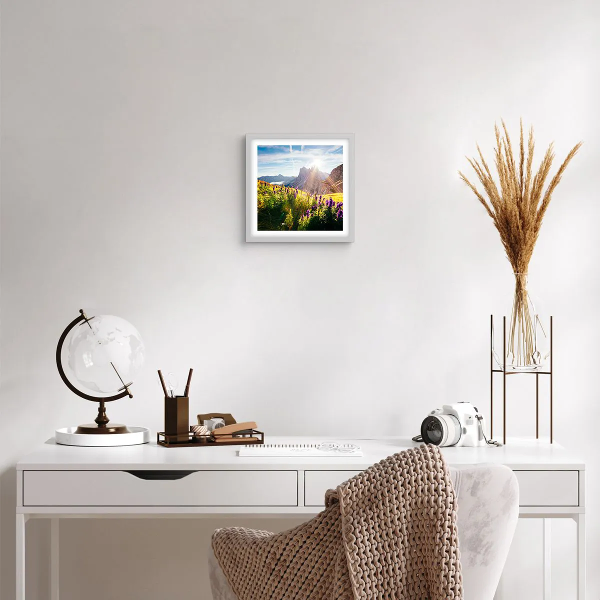 Plakat w białej ramie - Sekretne życie ziół - 30x30 cm