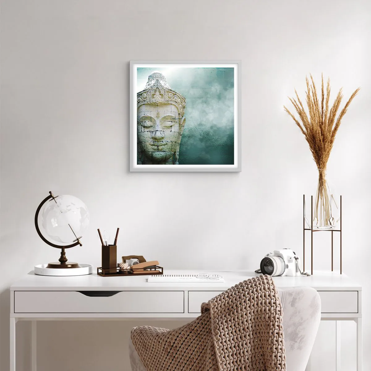 Poszter fekete keretben - A fény kérése - 40x40 cm