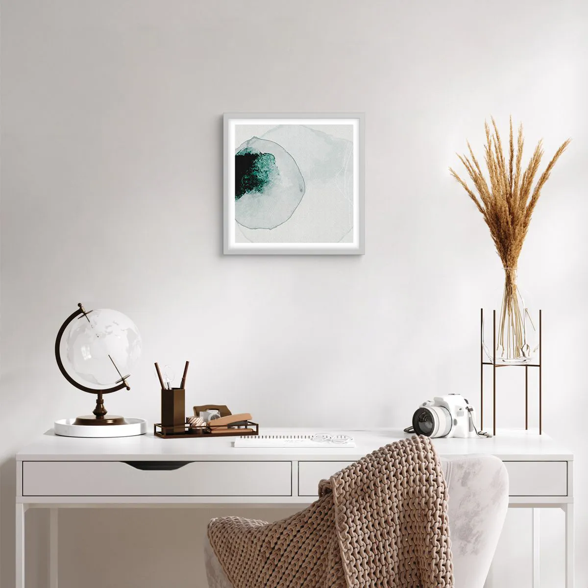 Poszter fekete keretben - Egy vízcseppben - 40x40 cm