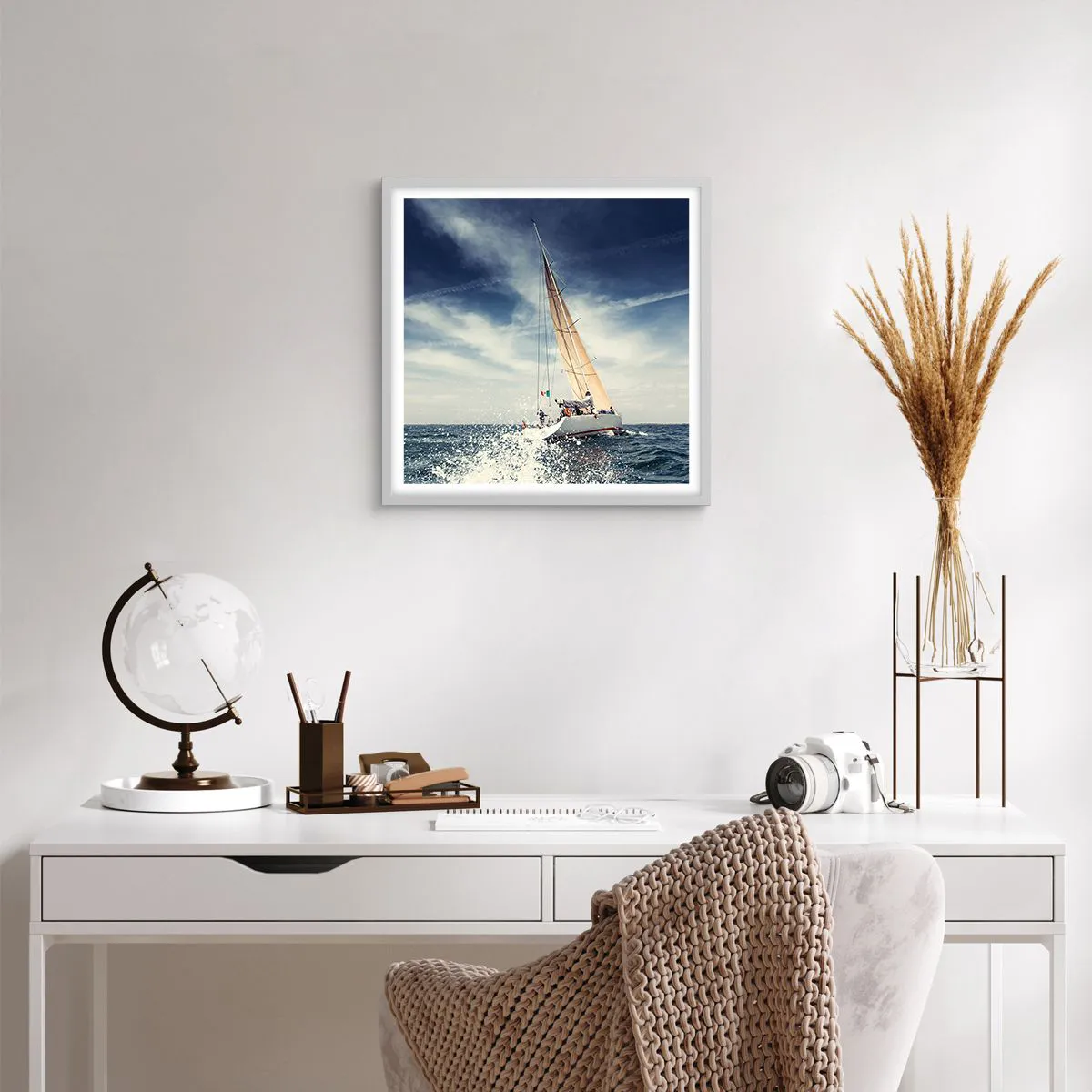 Plagát v bielom ráme - Nás nedobehnú! - 50x50 cm