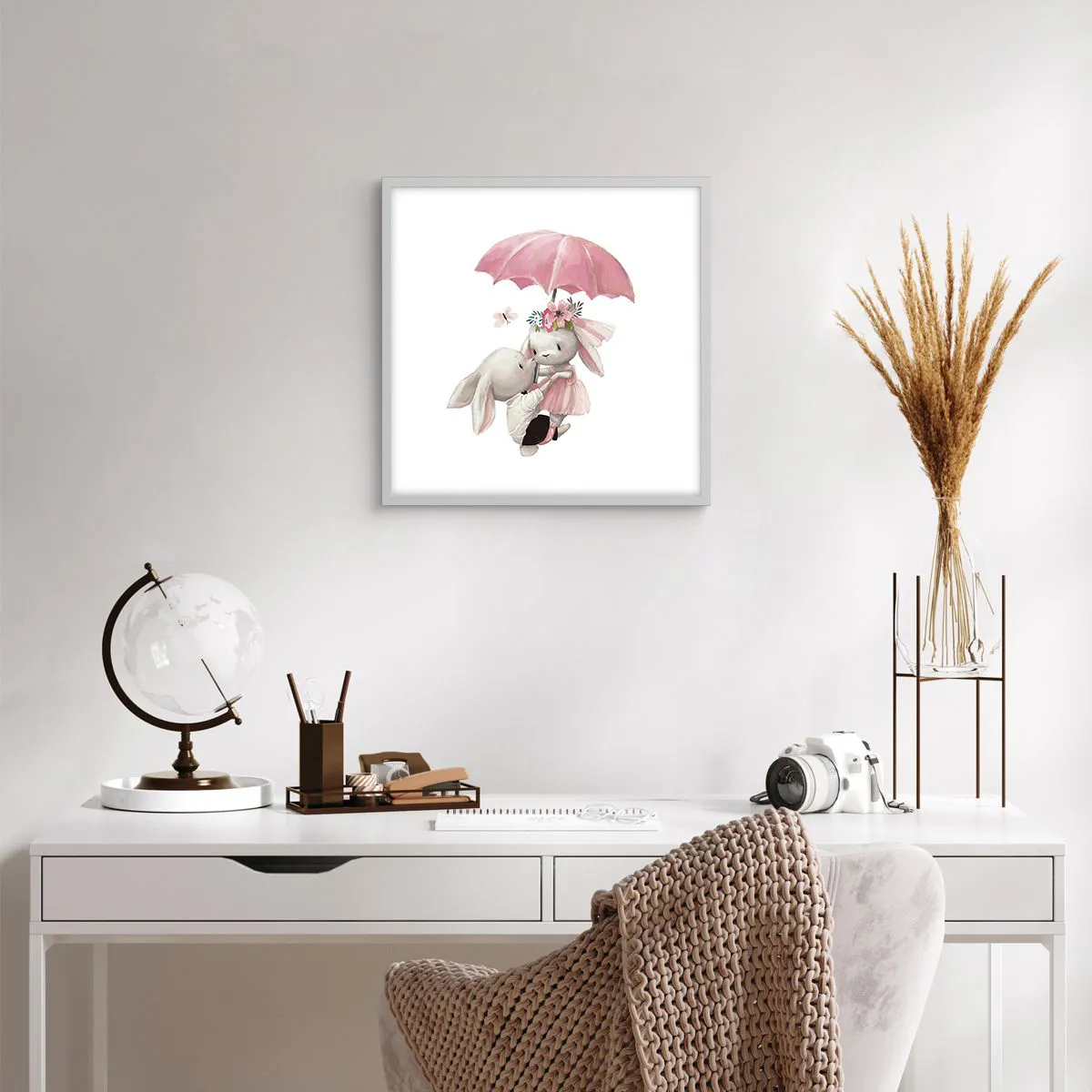 Plagát v bielom ráme - To je láska - 50x50 cm