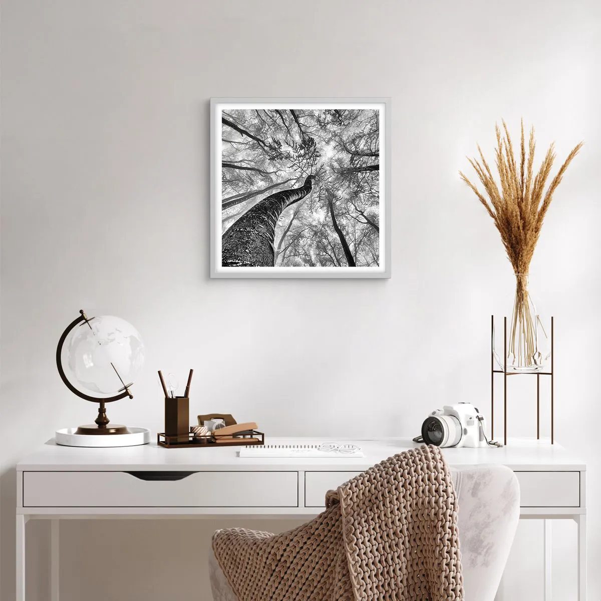 Poszter fekete keretben - Verseny a fény felé - 50x50 cm