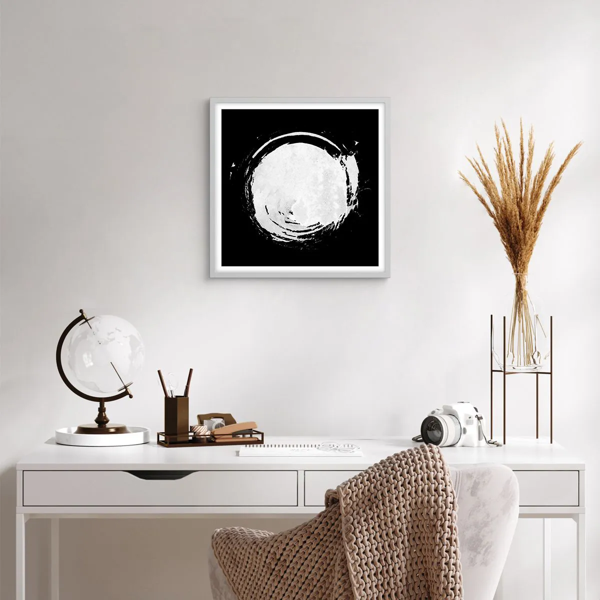 Plakat w białej ramie - Dobre wyjście - 50x50 cm