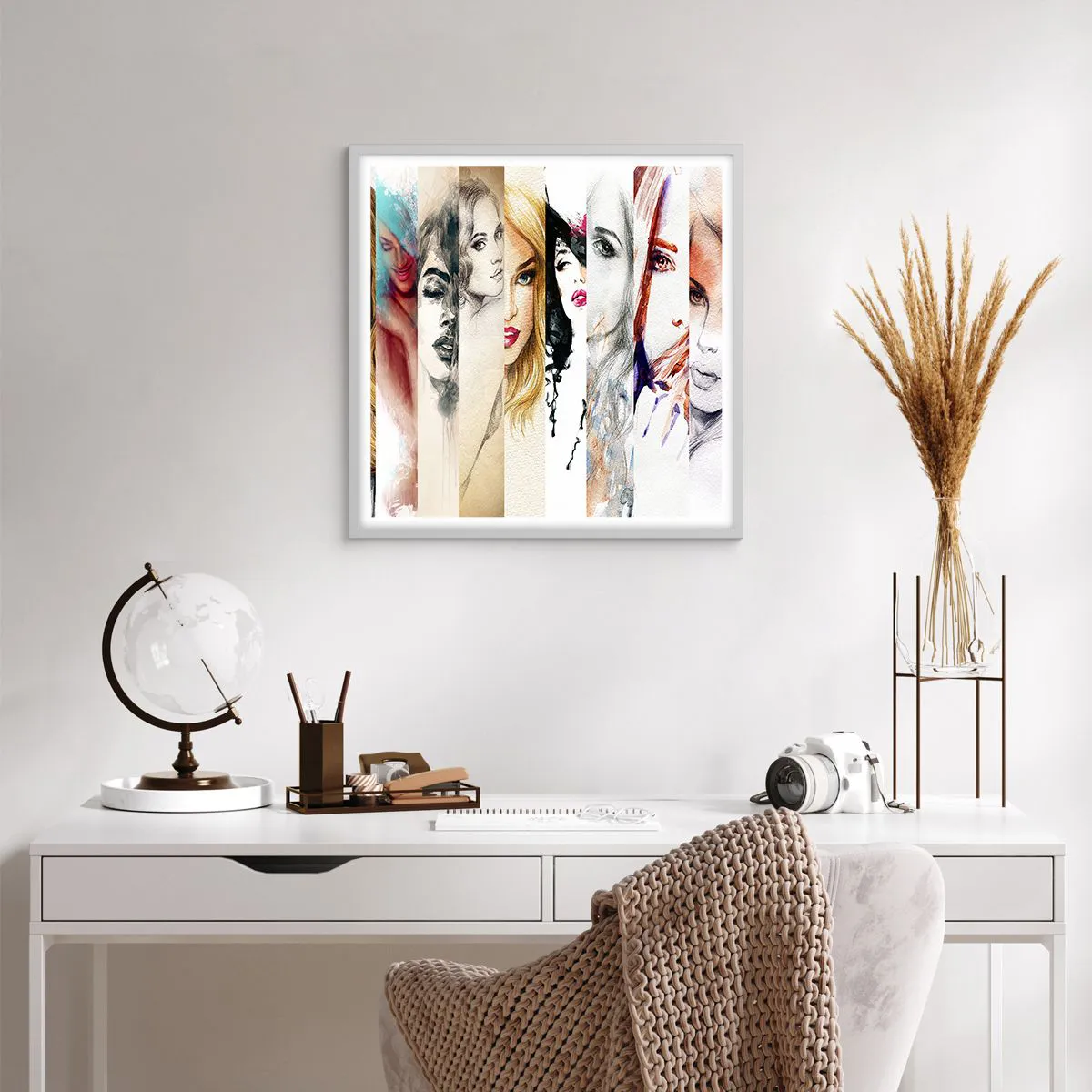 Plakát v bílém rámu - A vždy jsi to TY - 60x60 cm