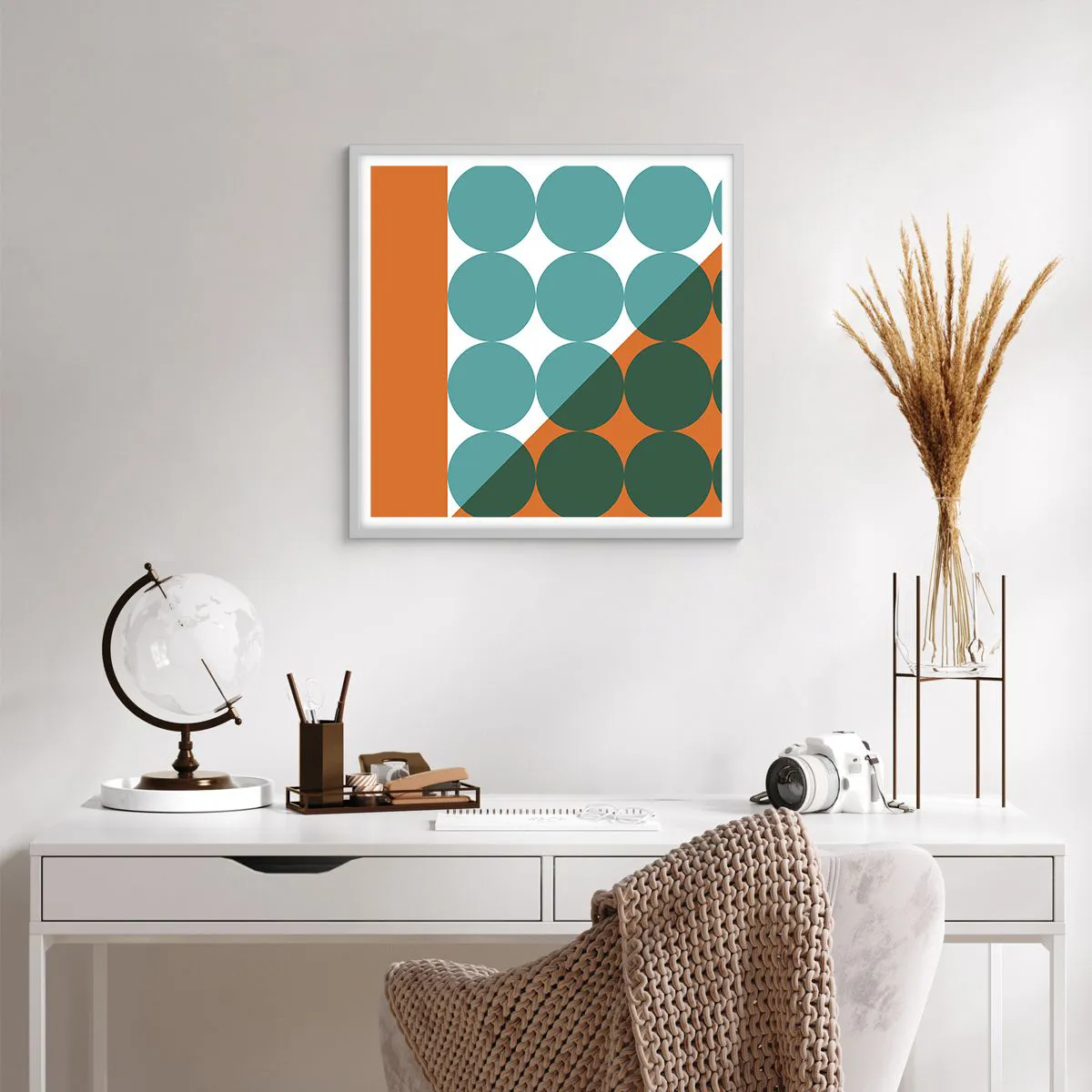 Poszter fekete keretben - Felfelé és átlósan - 60x60 cm