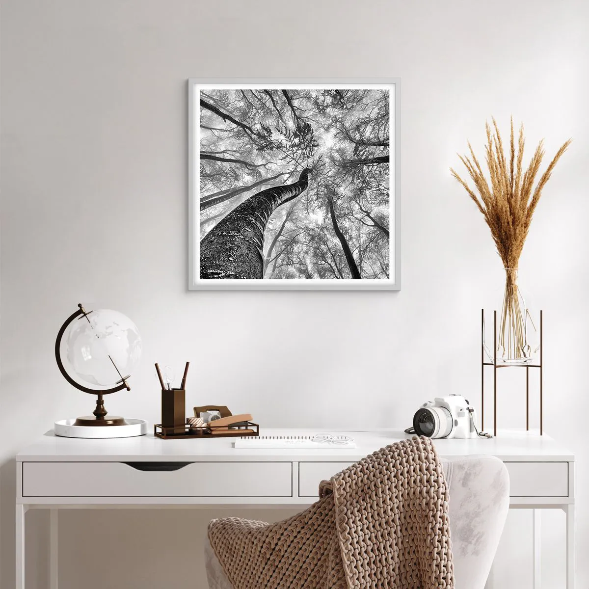 Poszter fekete keretben - Verseny a fény felé - 60x60 cm