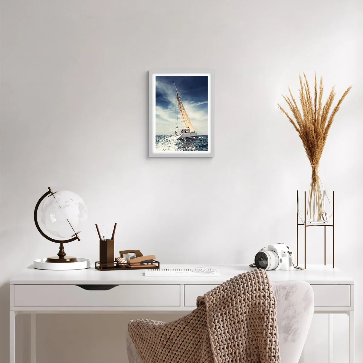 Affiche dans un cadre blanc - Poster - Ils ne nous rattraperont pas ! - 30x40 cm