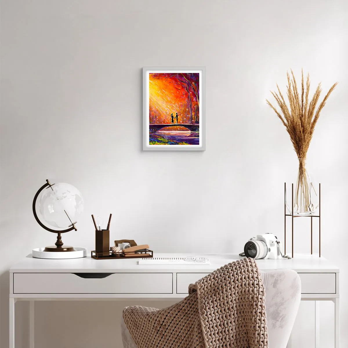 Affiche dans un cadre blanc - Poster - Le ciel les aime aussi - 30x40 cm