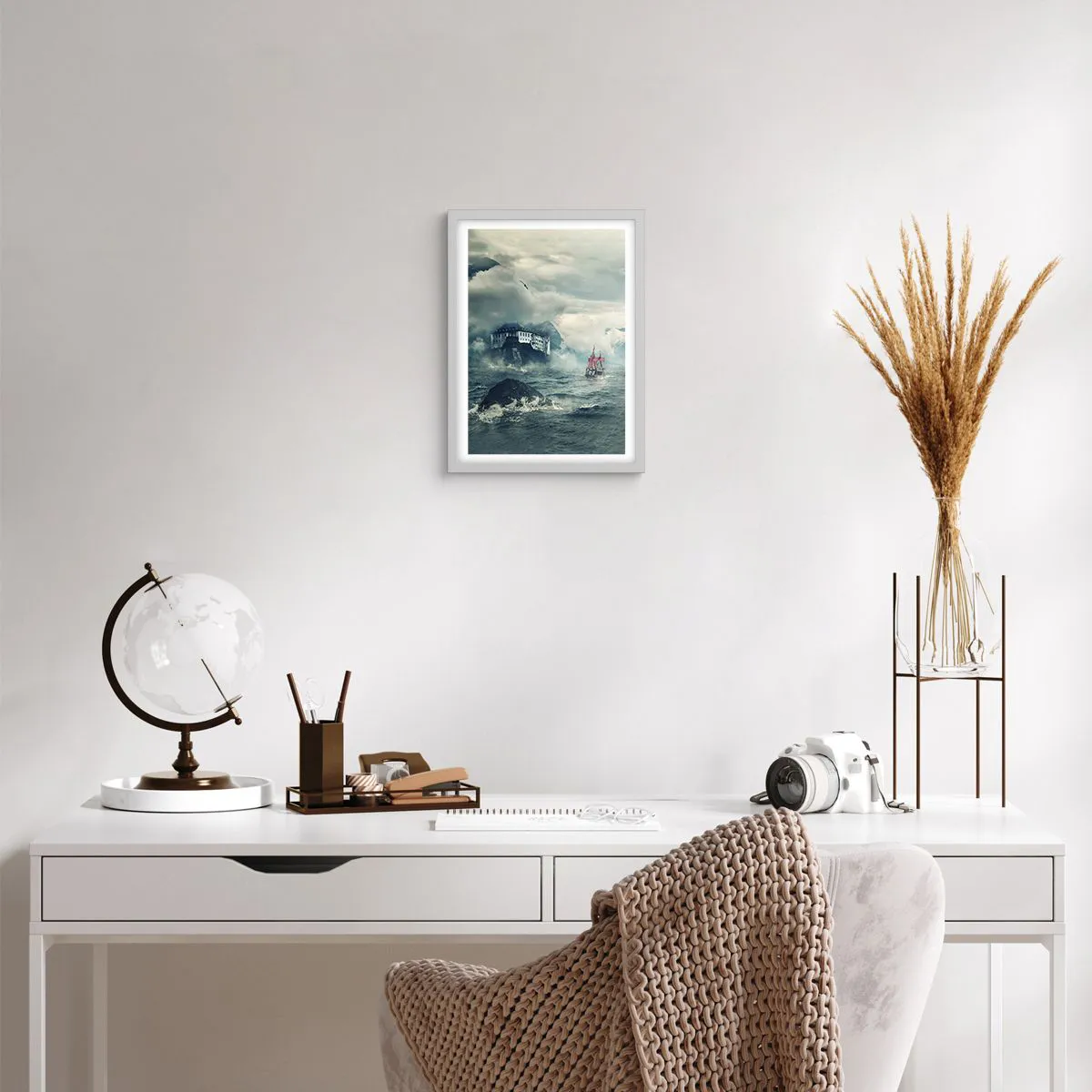 Poster in einem weißen Rahmen - In magischen Gewässern - 30x40 cm