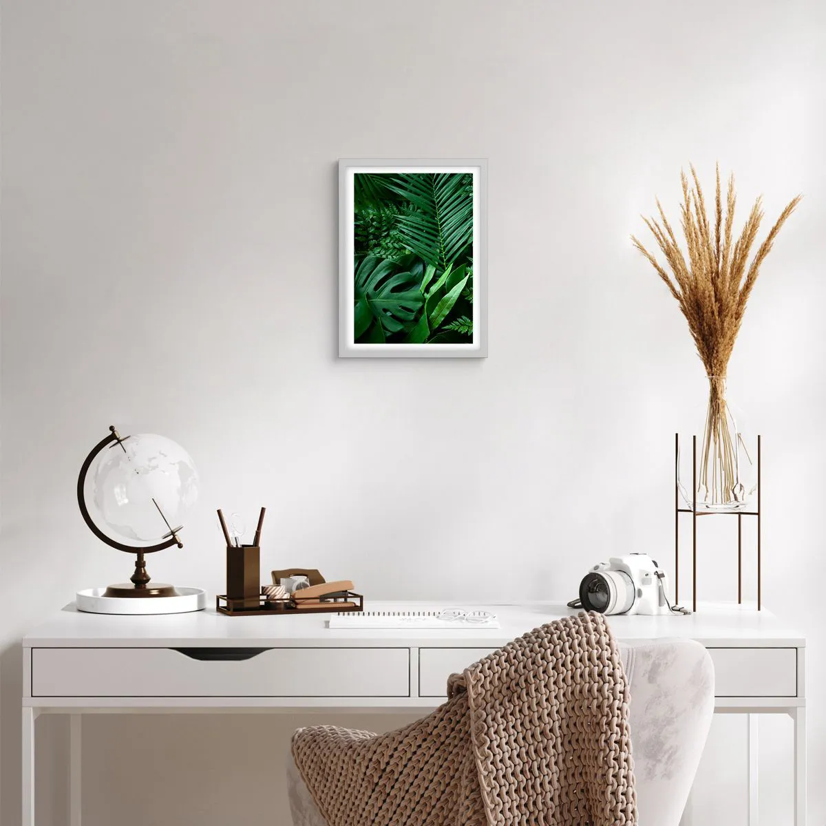 Poster in white frmae - In a Green Hug - 30x40 cm