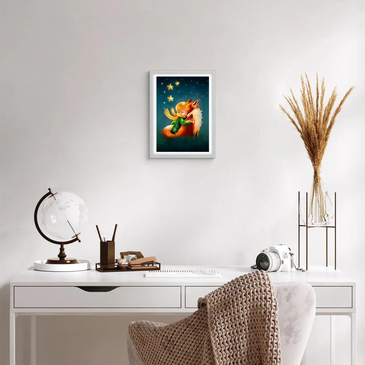 Poszter fekete keretben - Kis herceg - 30x40 cm