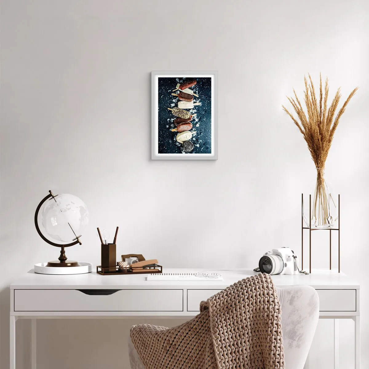 Poszter fekete keretben - A forró nyár íze - 30x40 cm