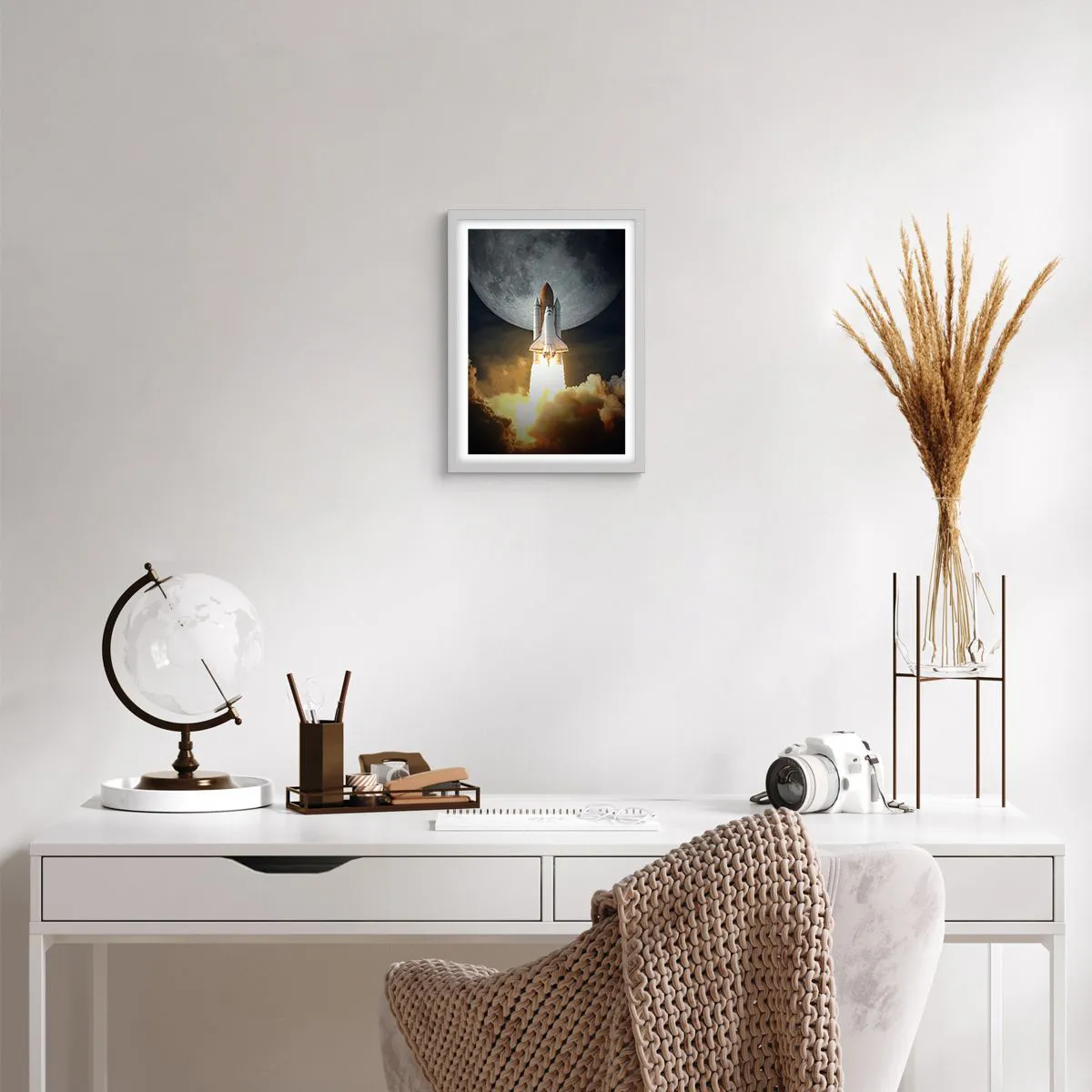 Poster in white frmae - Beginning of Unearthly Adventure - 30x40 cm