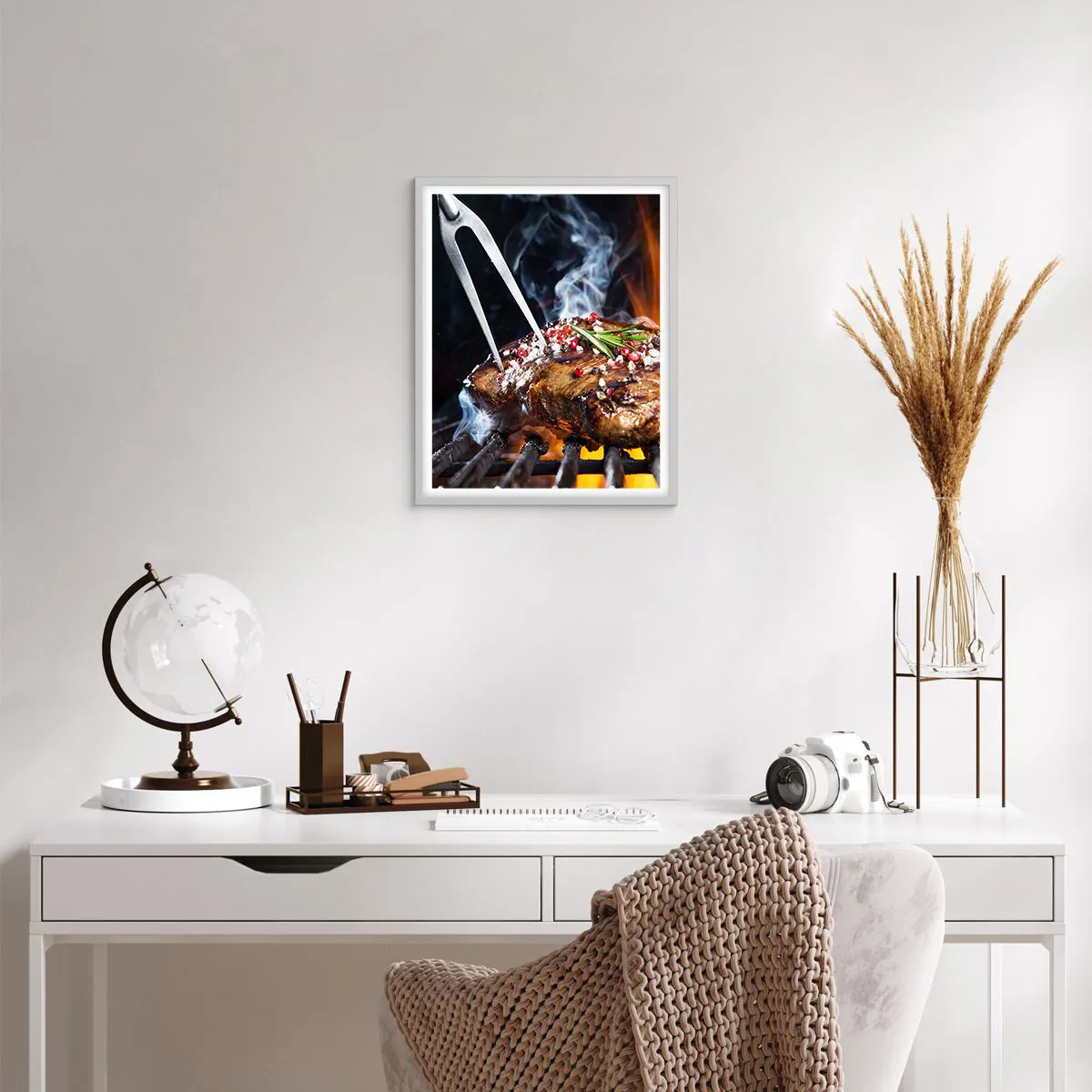 Plakat w białej ramie - Soczyste i wonne - 40x50 cm