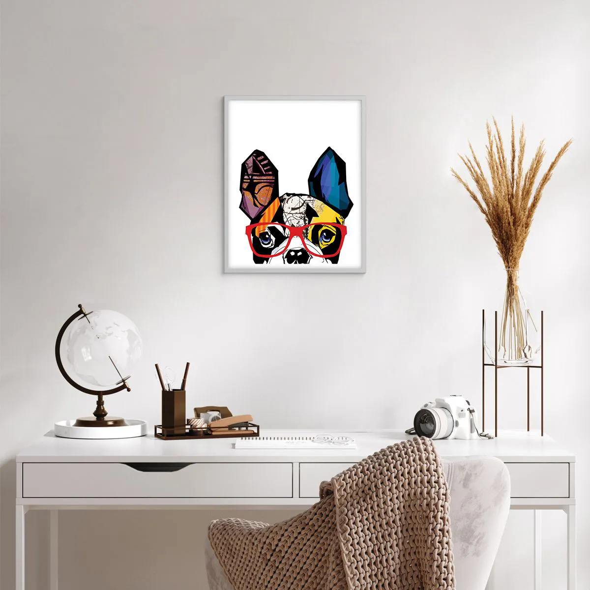 Poster in white frmae - Intellectual - 40x50 cm