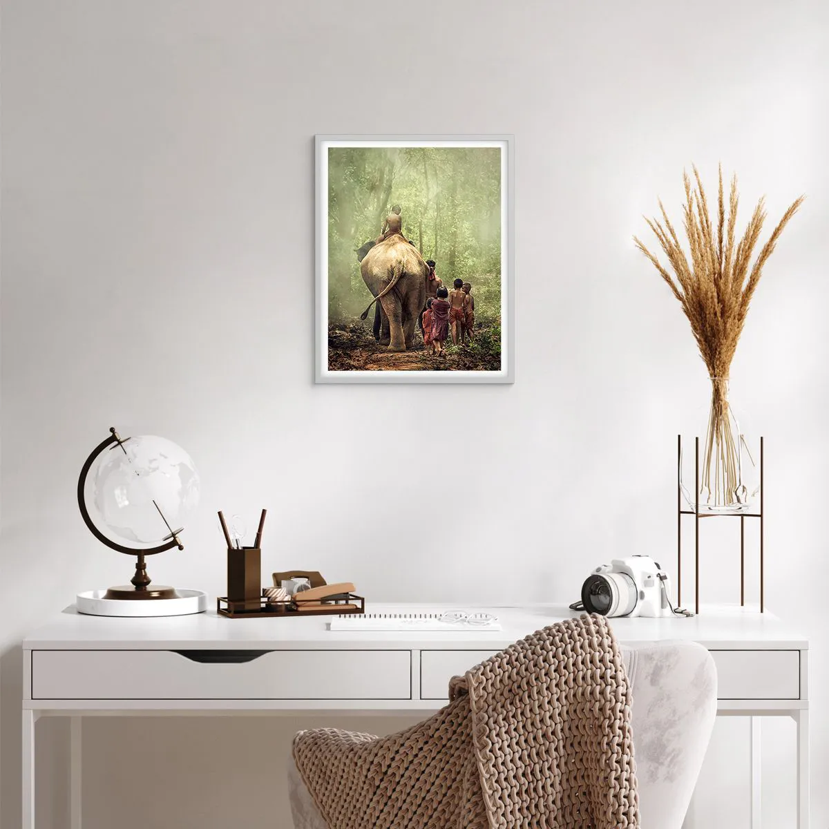 Affisch i vit ram - Nya Djungelboken - 40x50 cm