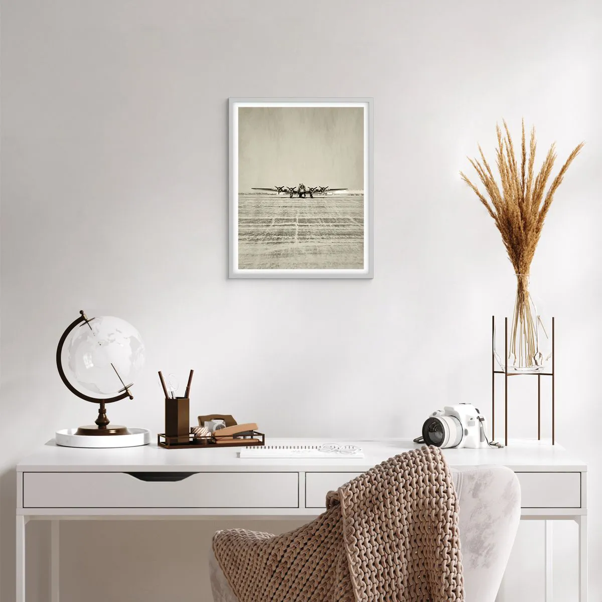 Poster in einem weißen Rahmen - Wie immer bereit - 40x50 cm