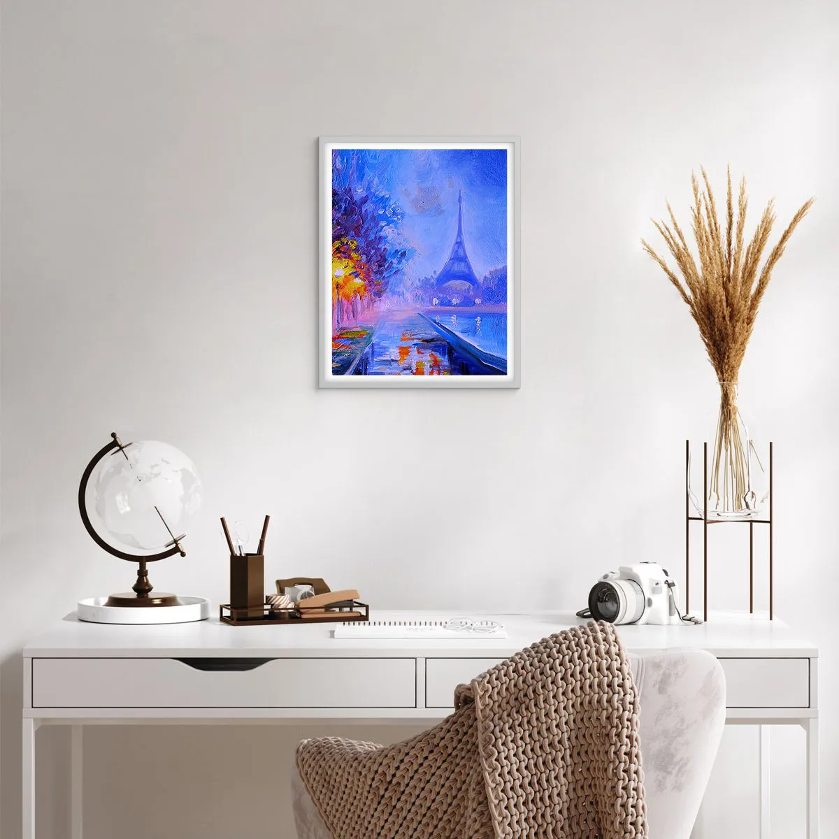 Plakat w białej ramie - Wymarzony spacer - 40x50 cm