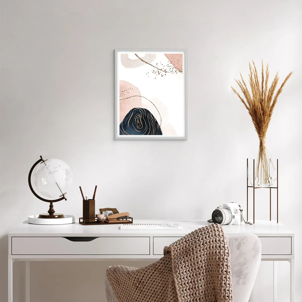 Poszter fekete keretben - Minden folyik - 40x50 cm