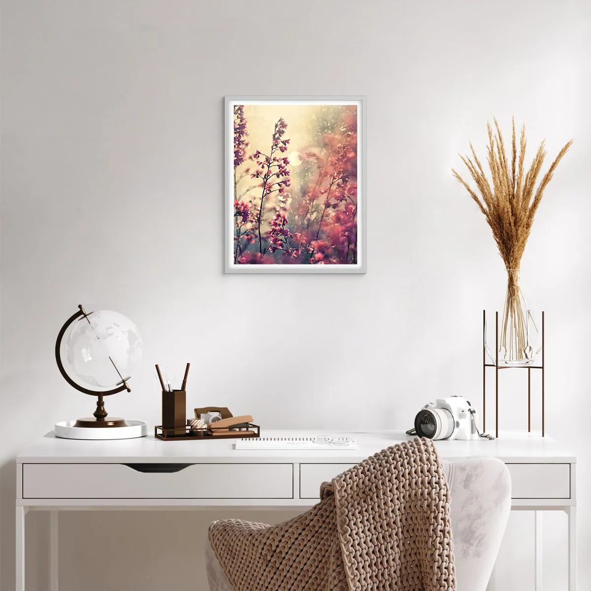 Plakát v bílém rámu - Tajná zahrada - 40x50 cm