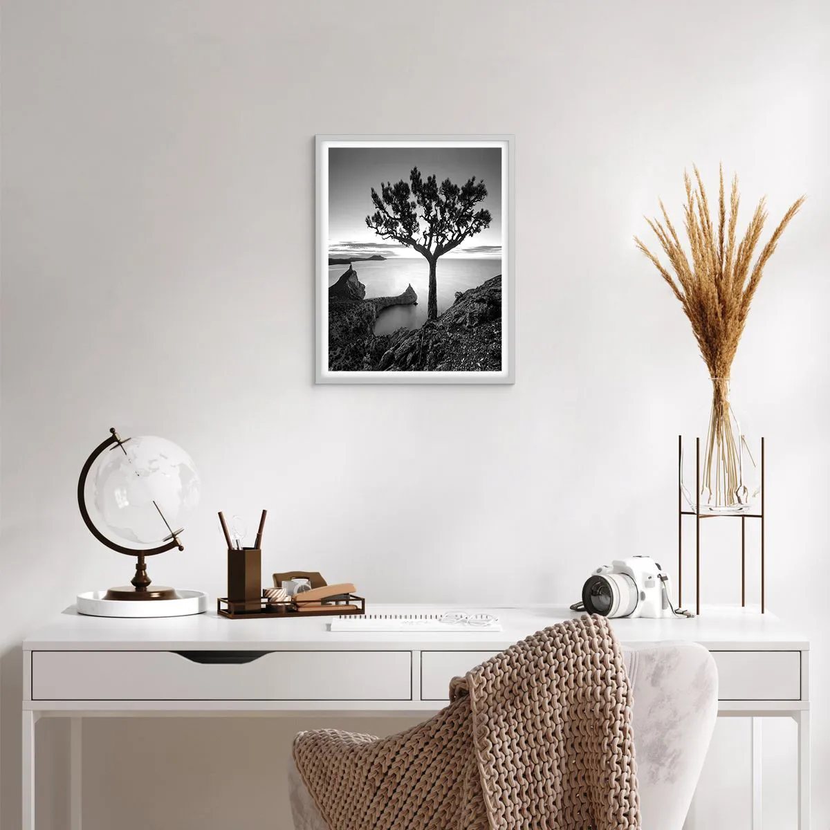 Poszter fekete keretben - Béke a horizontig - 40x50 cm