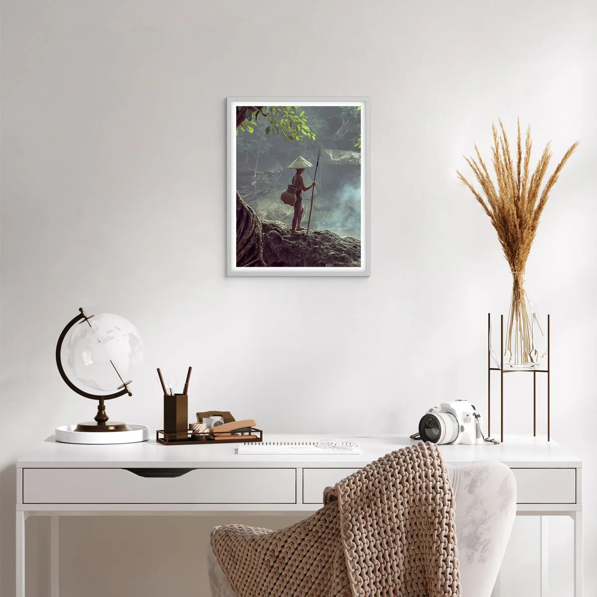 Poszter fekete keretben - Barátságban a természettel - 40x50 cm