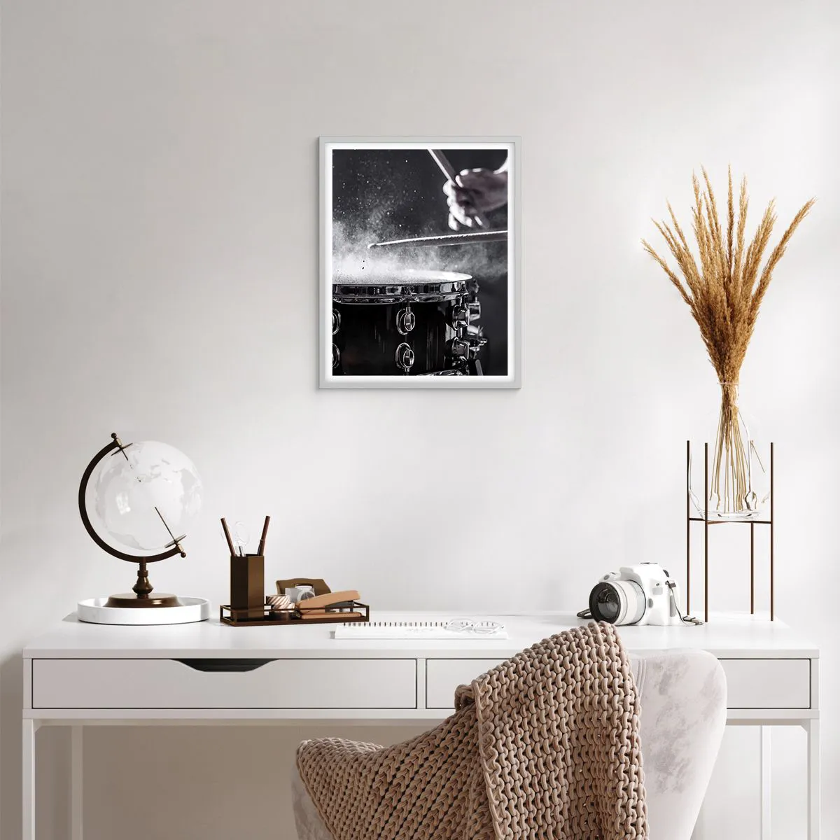 Poster in white frmae - Pulse of Music - 40x50 cm
