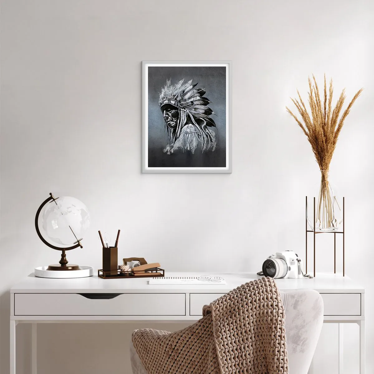 Poster in cornice bianca - Ritorno alle radici - 40x50 cm