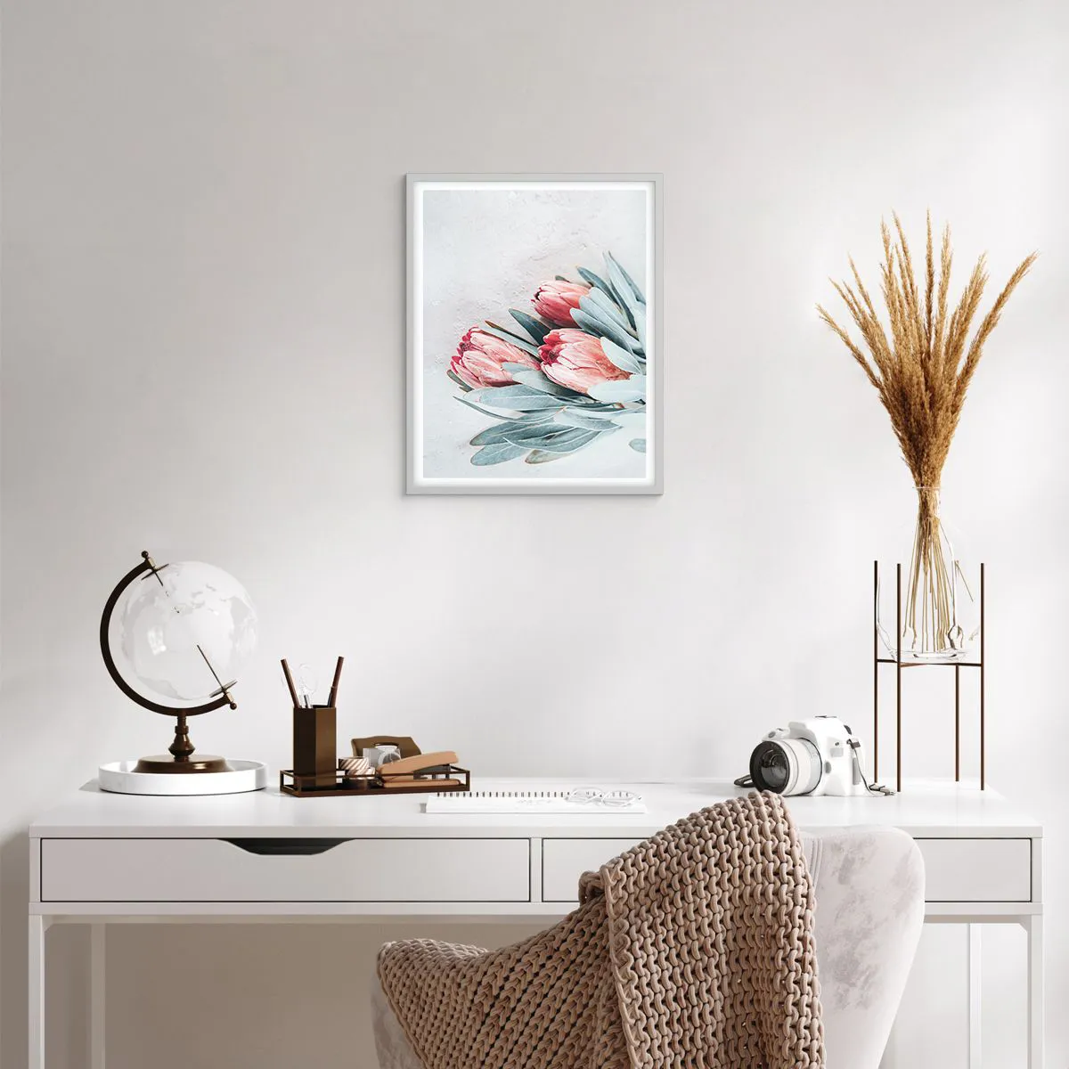 Poster in white frmae - Ashamed of Their Own Beauty - 40x50 cm