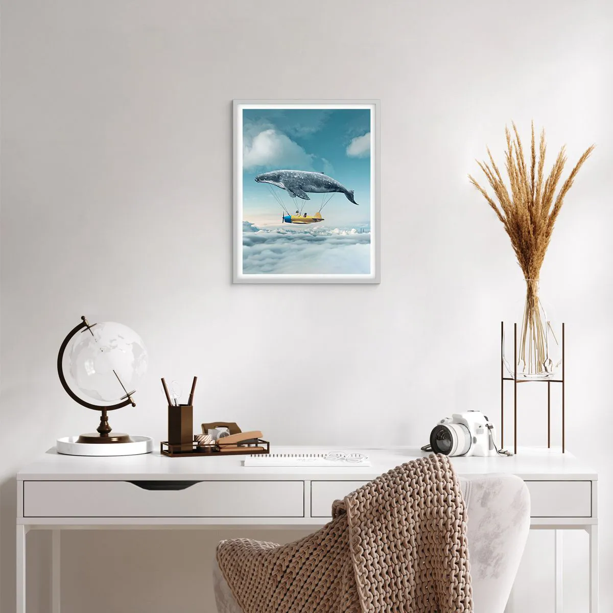 Plagát v bielom ráme - Prečo by nie? - 40x50 cm