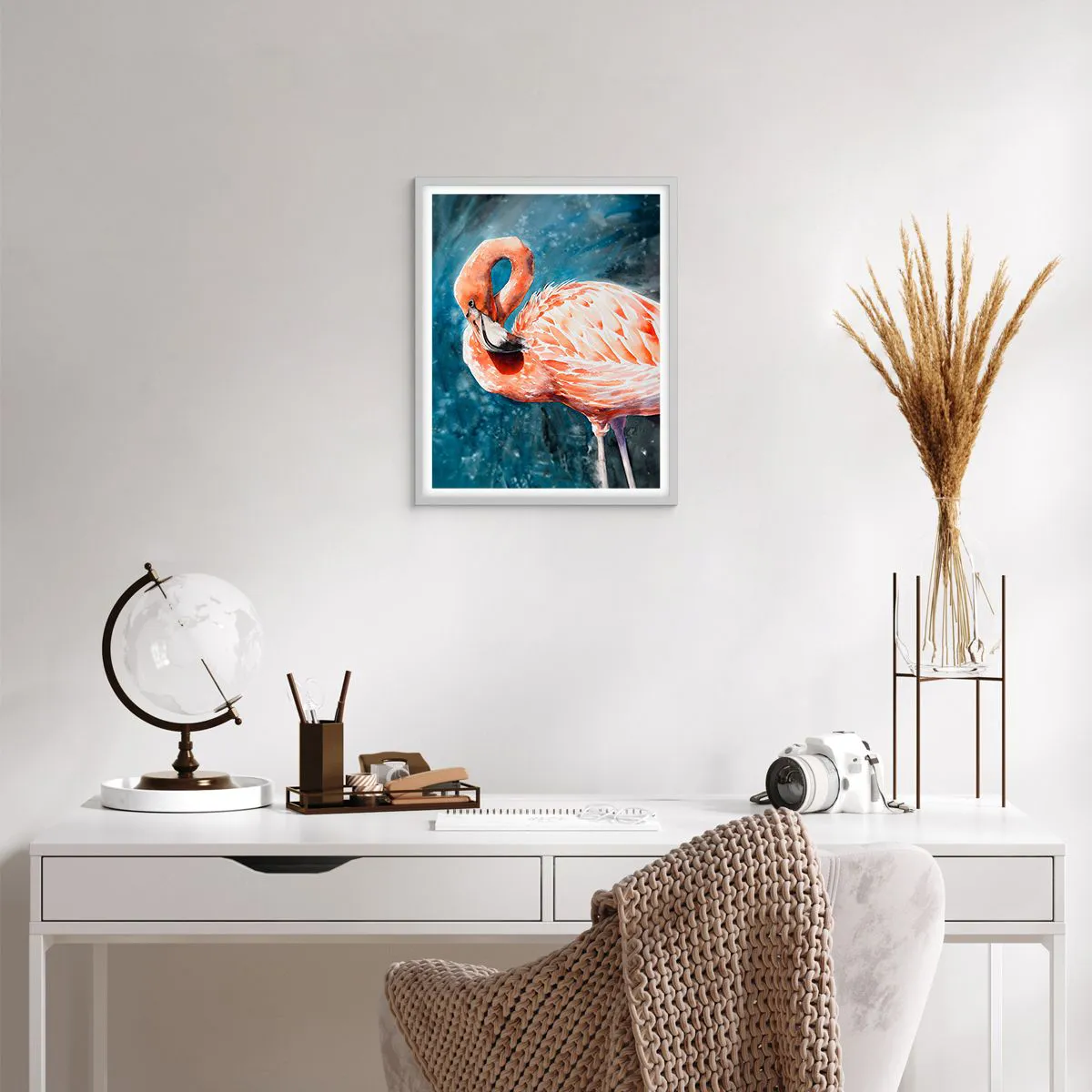 Affiche dans un cadre blanc - Poster - Décoratif par nature - 40x50 cm