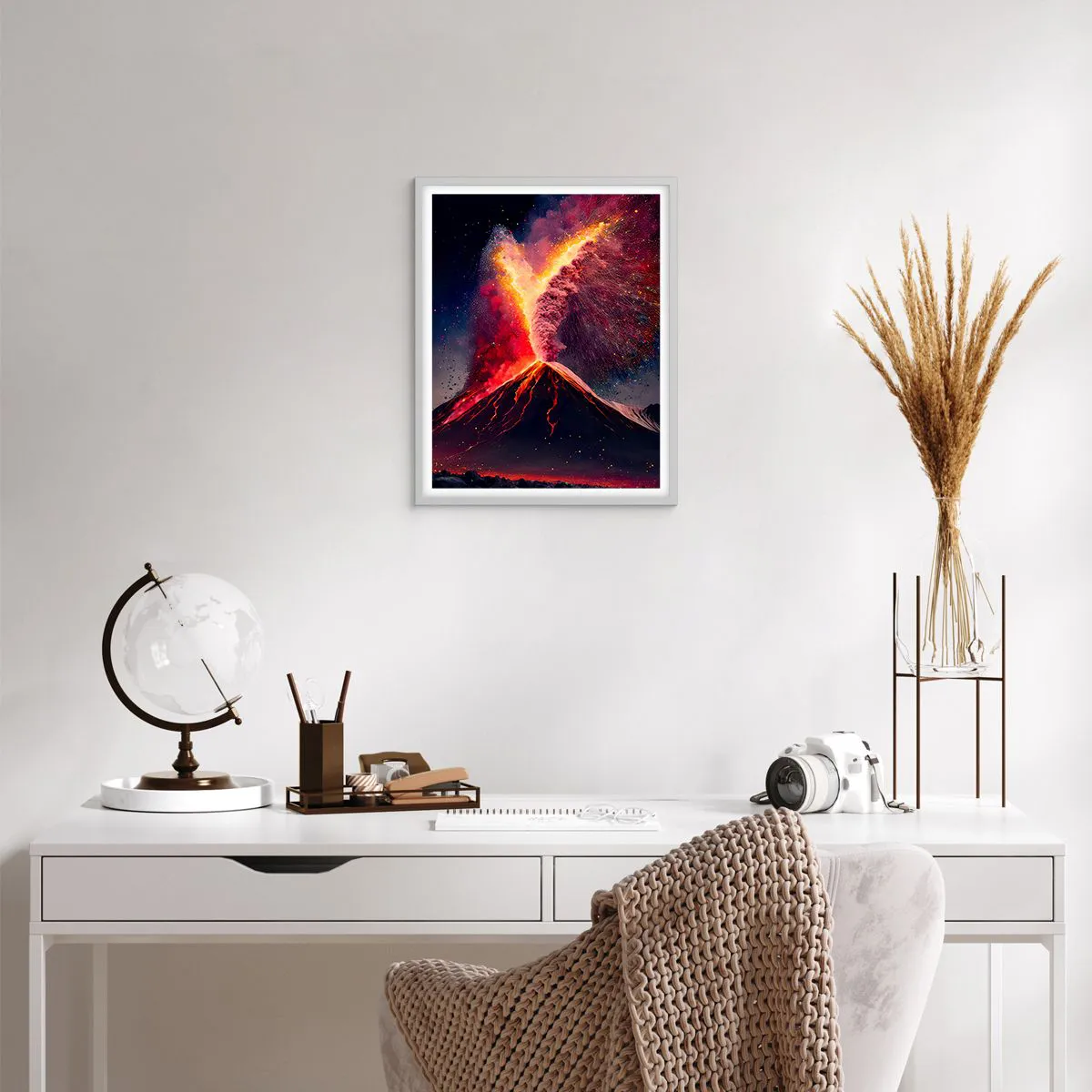 Poszter fekete keretben - Szépség és horror - 40x50 cm