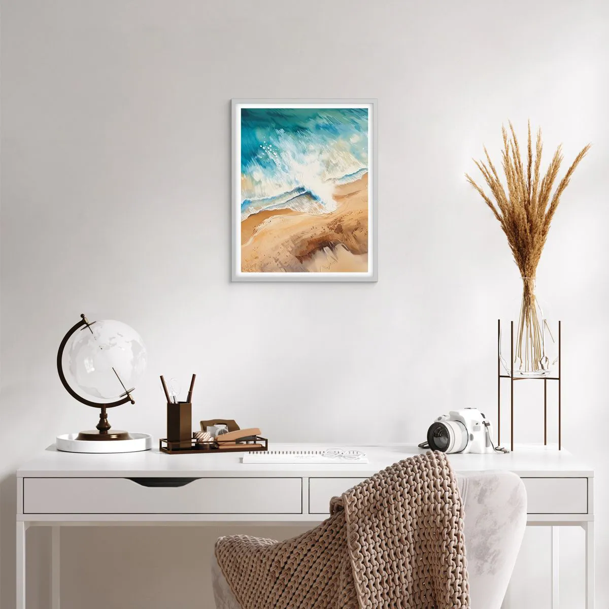 Poszter fekete keretben - Visszatérő hullám - 40x50 cm