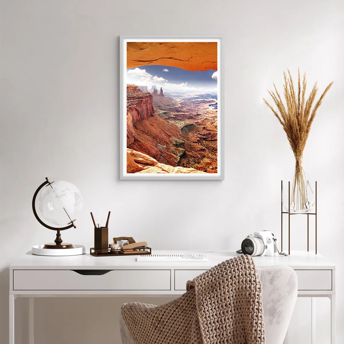 Poster in einem weißen Rahmen - Von der Natur selbst geschnitzt - 50x70 cm