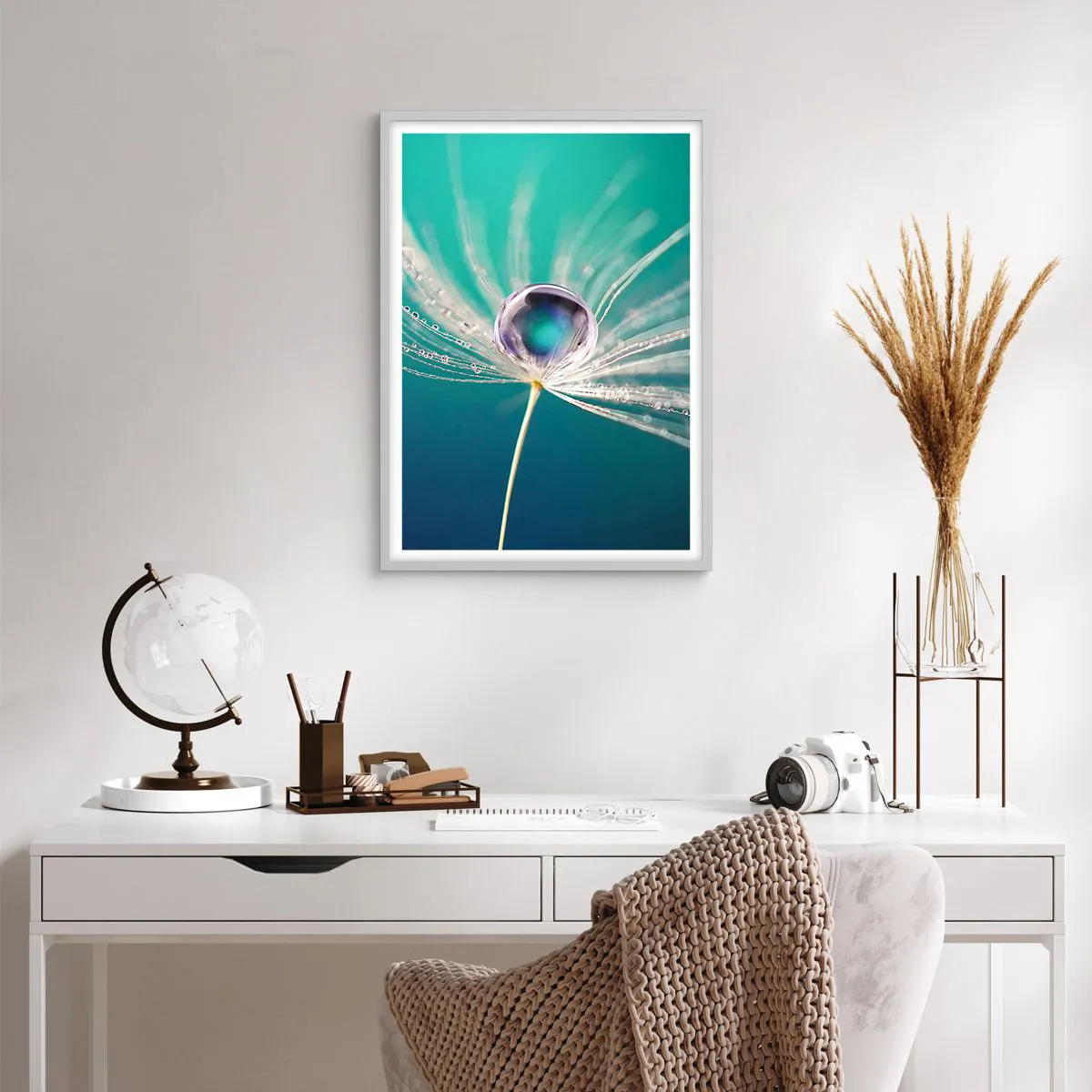 Affiche dans un cadre blanc - Poster - Moment mystique - 50x70 cm