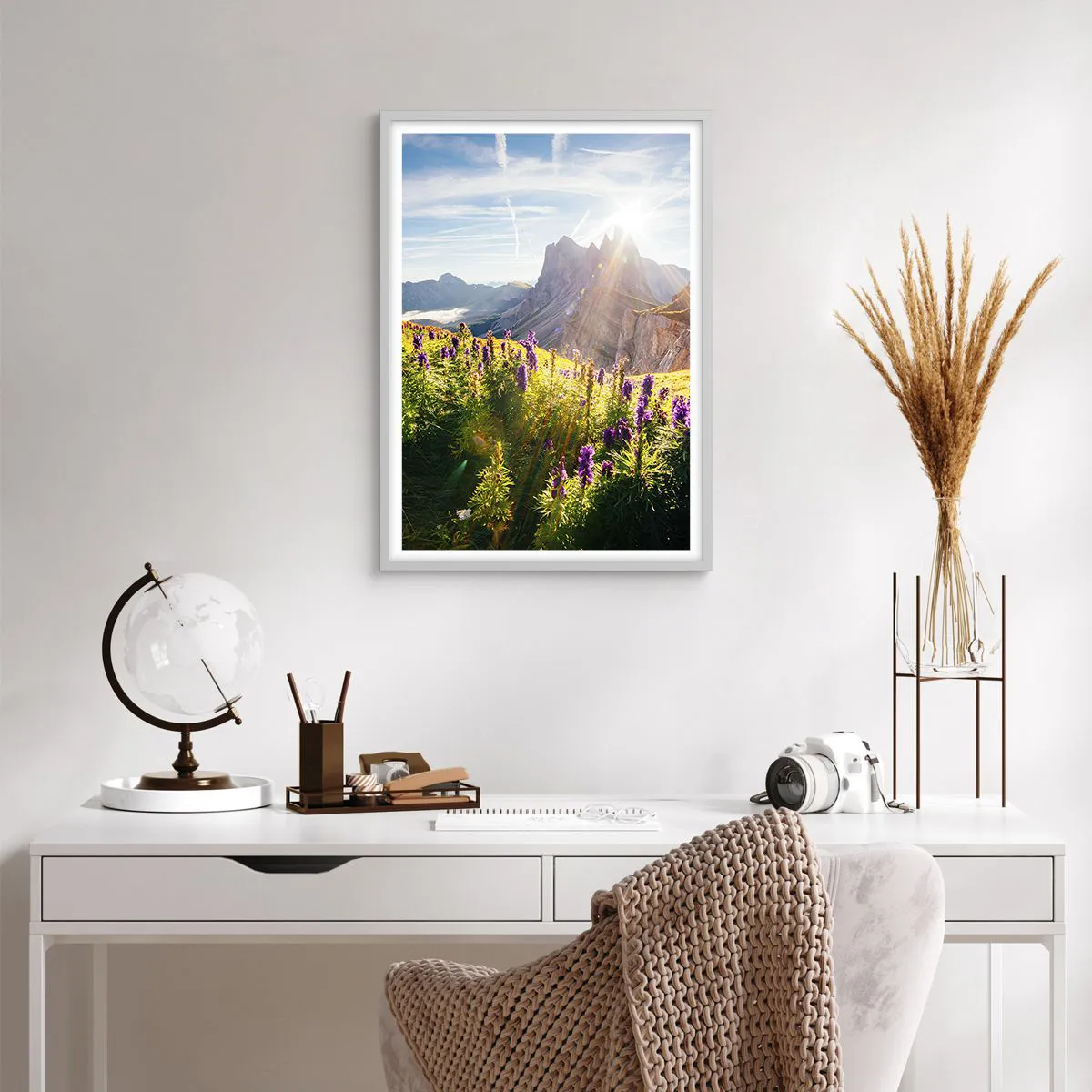 Affiche dans un cadre blanc - Poster - La vie secrète des herbes - 50x70 cm